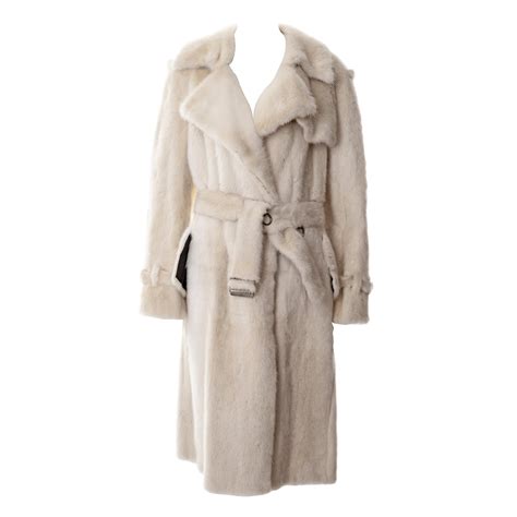 gucci mink coat white coat|Gucci trench coat men's.